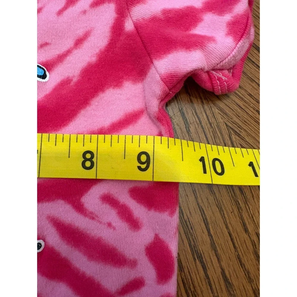 Harley-Davidson Baby Girls Pink Tie Dye Glitter Logo Bodysuit 6/9M Cotton